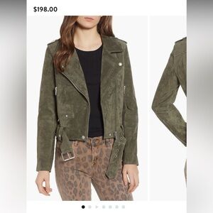 BLANKNYC suede moto jacket